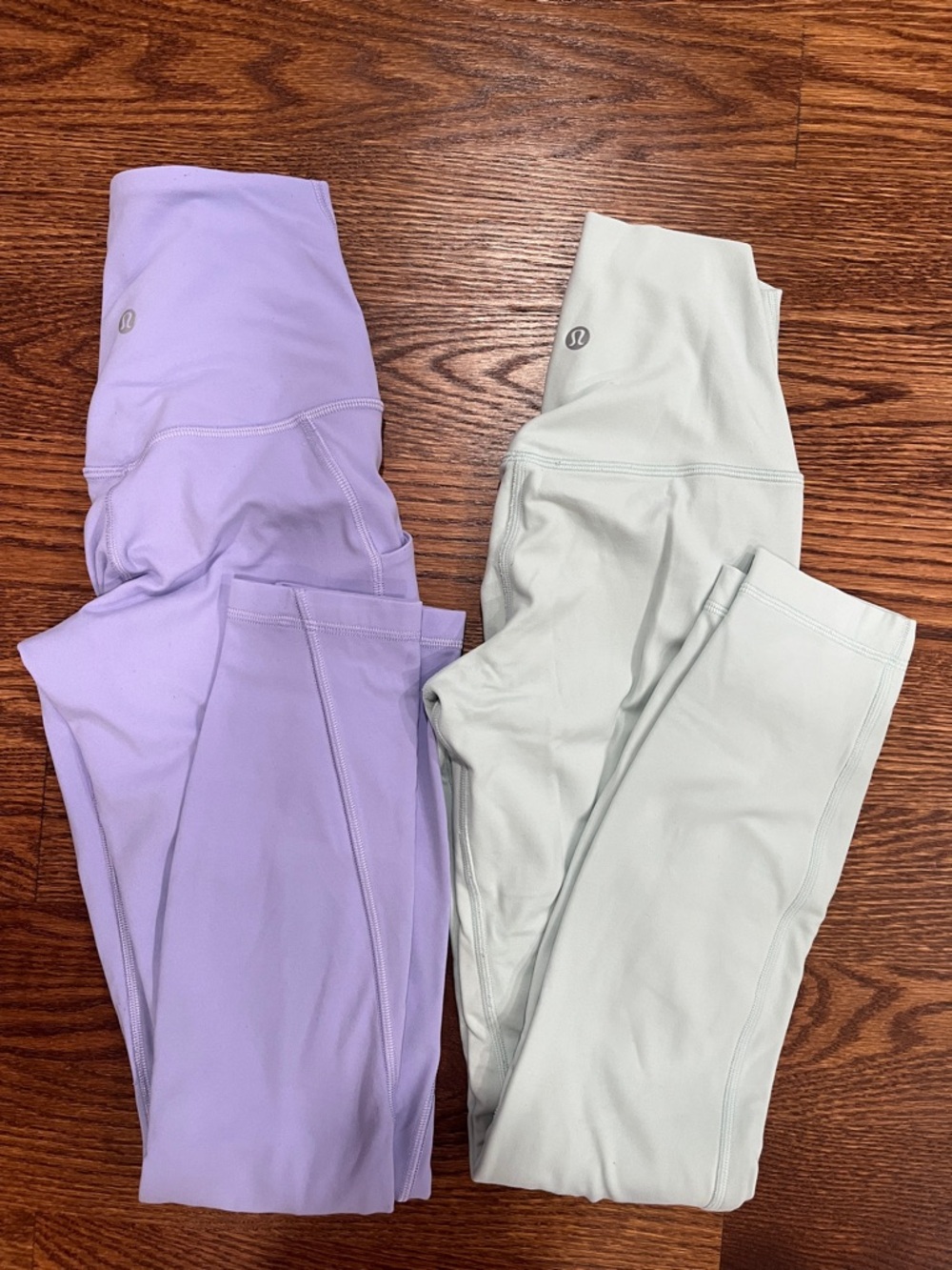 lululemon athletica Active Leggings in Lavender and mint green